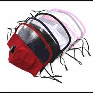 Outdoor Face mask with eye sheild & valve
